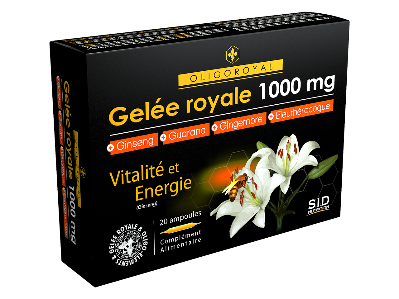 Gelée royale 1000 mg 5G – SID Nutrition